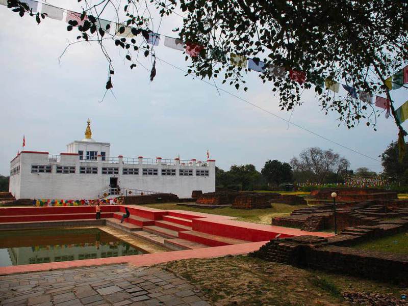Lumbini is de geboortestad van Buddha wat erg belangrijk is in de cultuur van Nepal
